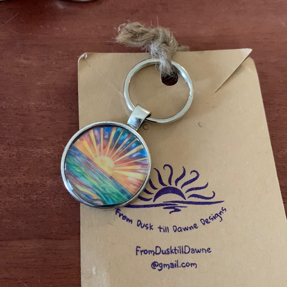 Custom keychains; my handmade pieces, my brand FromDuskTillDawneDesigns